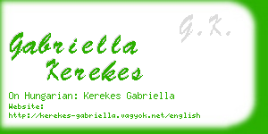 gabriella kerekes business card